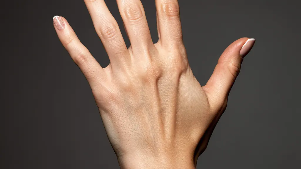 Split-screen comparison of dehydrated brittle nail versus healthy hydrated nail