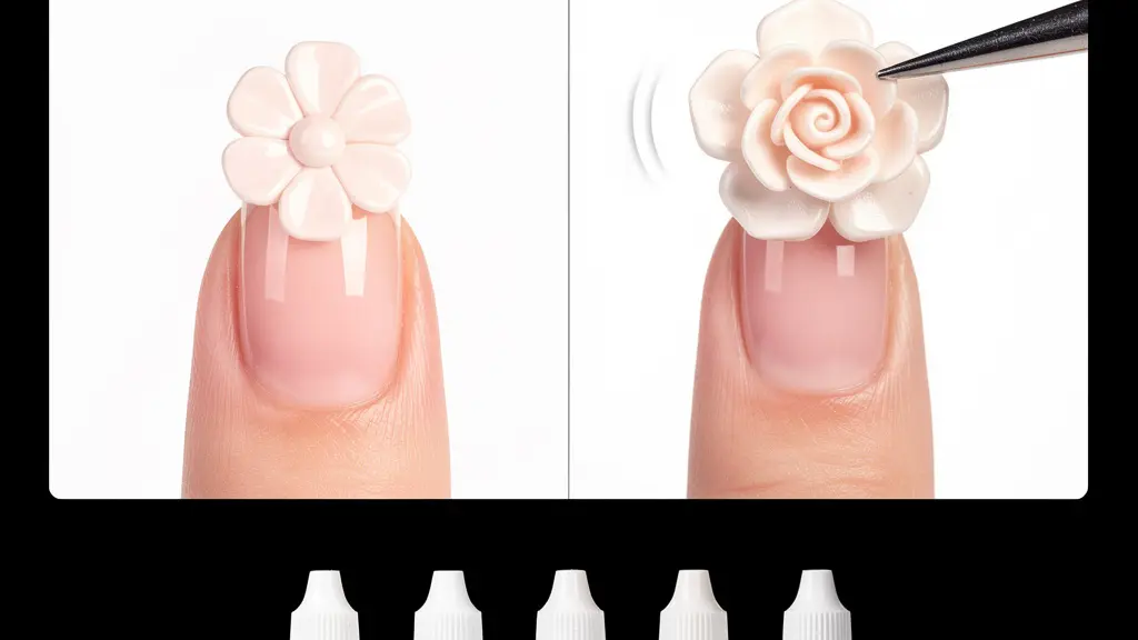 Visual comparison of fast and slow-setting monomer effects on 3D flower petals