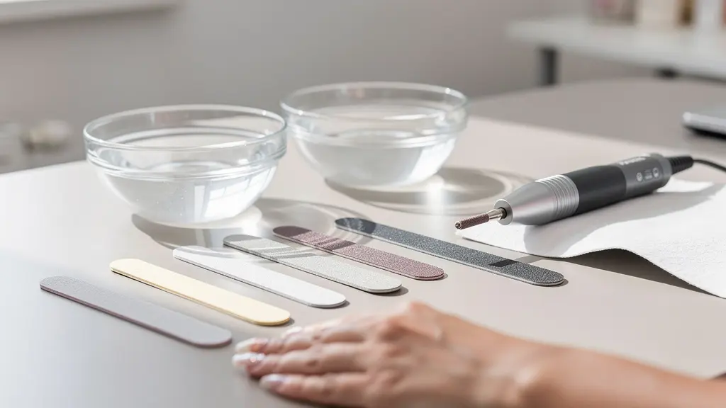 Professional demonstration of safe nail extension removal techniques