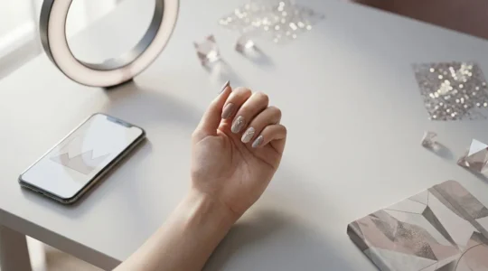 Professional nail art photography setup revealing the disconnect between artistic quality and social media performance